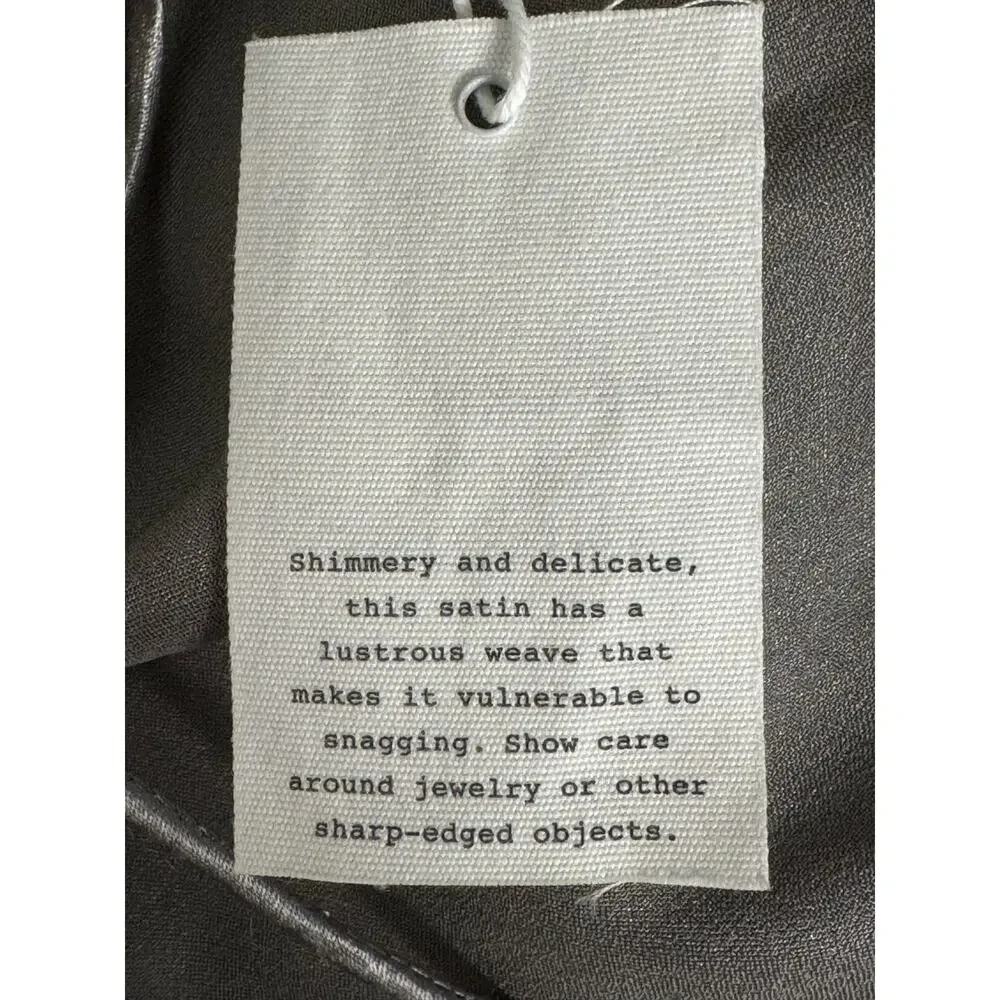 NWT Madewell The Layton Midi Slip Dress in Metallic Recycled‎ Satin Size 2 - Picture 12 of 16